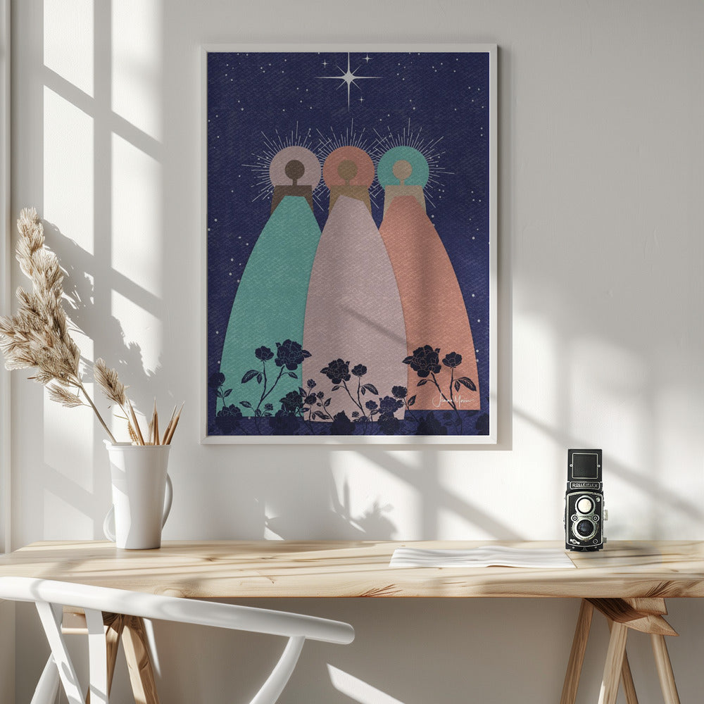 Wall art Three Spirit Guides Canvas Print