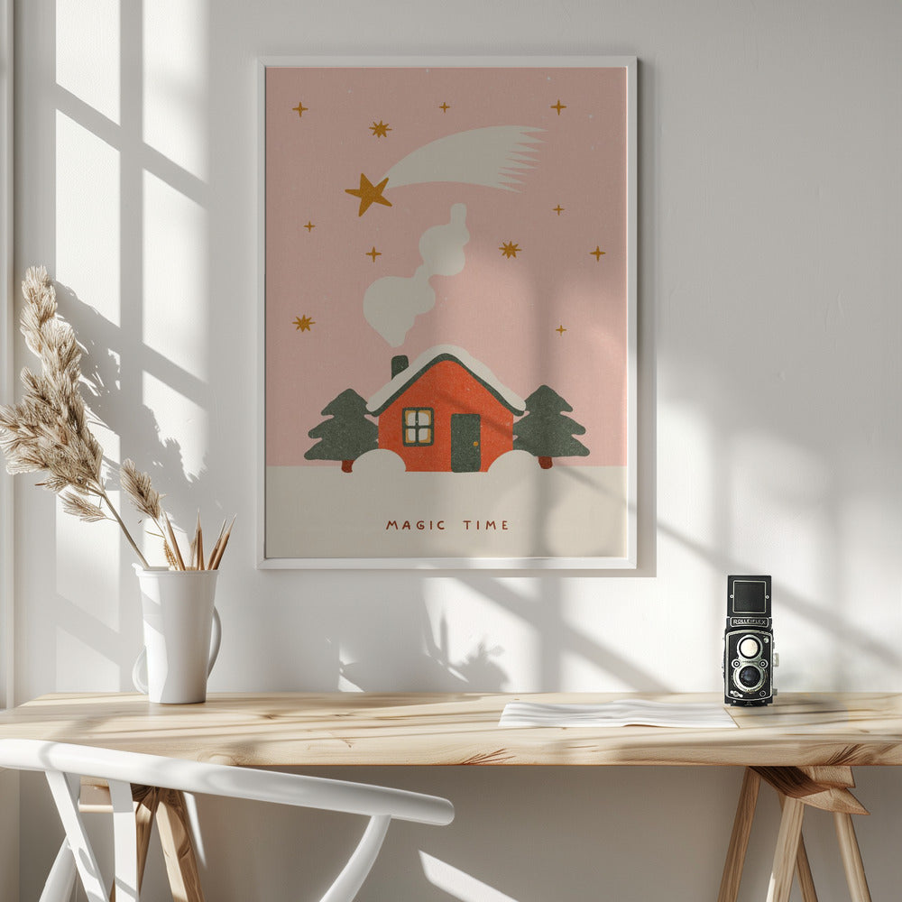 Wall art A magical time at Christmas Canvas Print