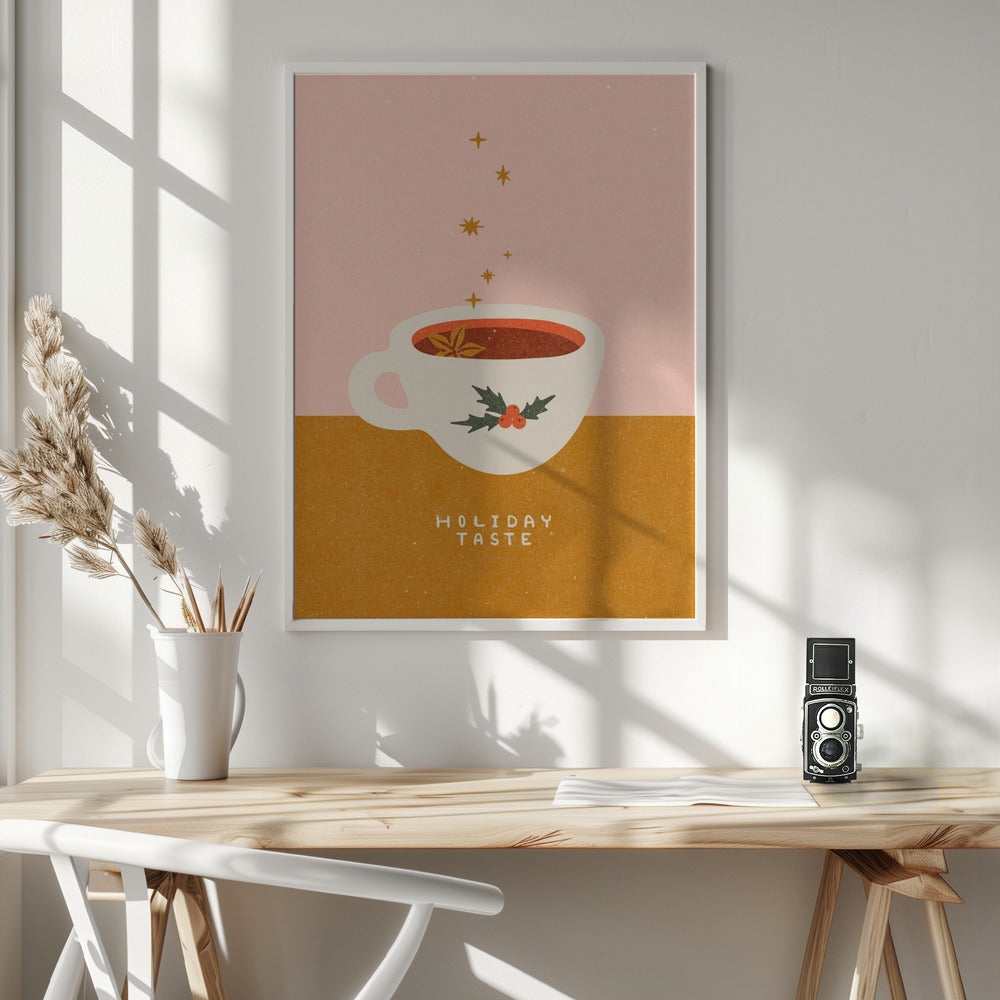 Wall art Mulled wine mug. Holiday Taste Canvas Print