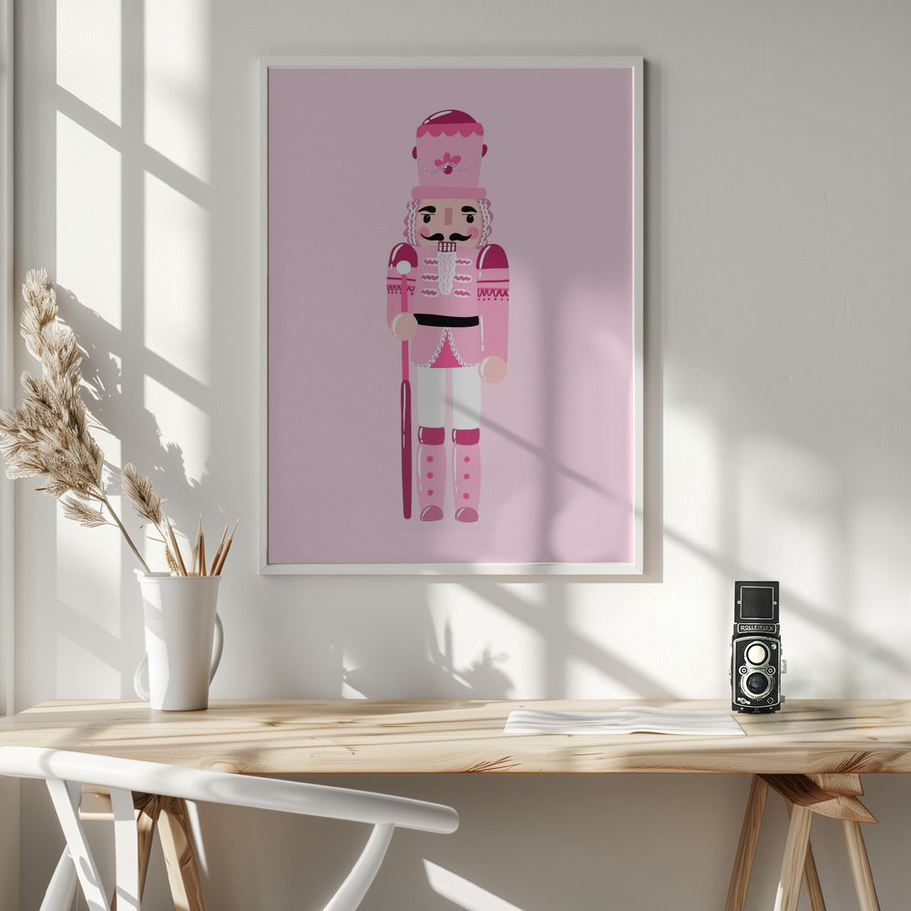 Wall art Pink Nutcracker Canvas Print
