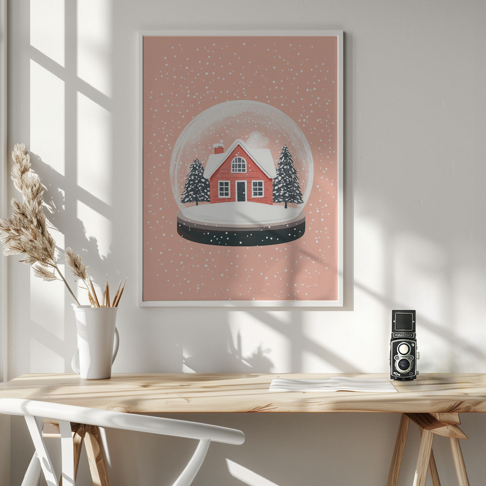 Wall art Christmas Ornament Glass Illustration Canvas Print