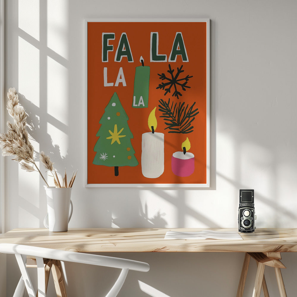 Wall art Fa la la Canvas Print