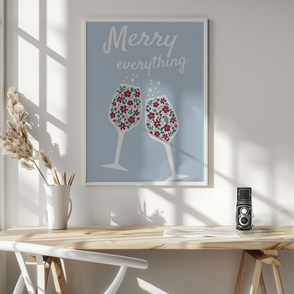 Wall art Merry Everything Canvas Print
