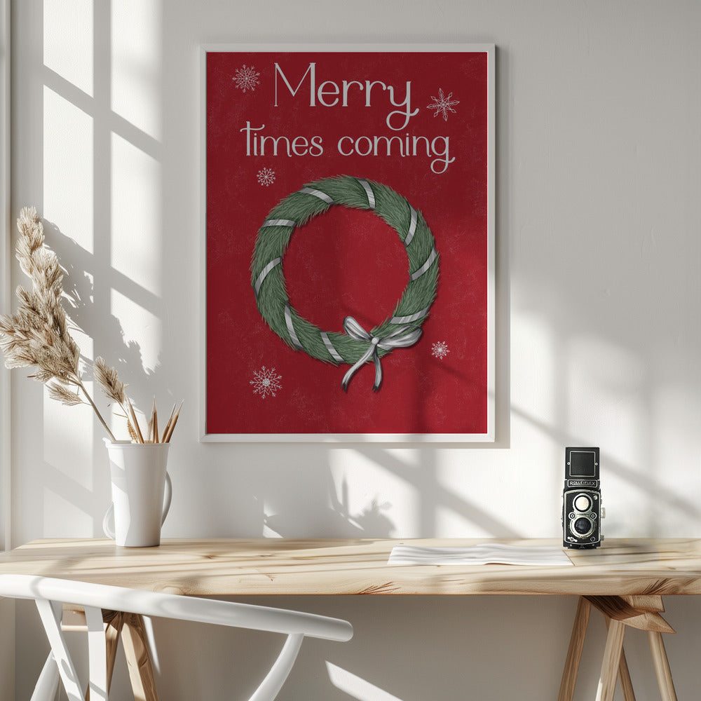 Wall art Merry times coming Canvas Print