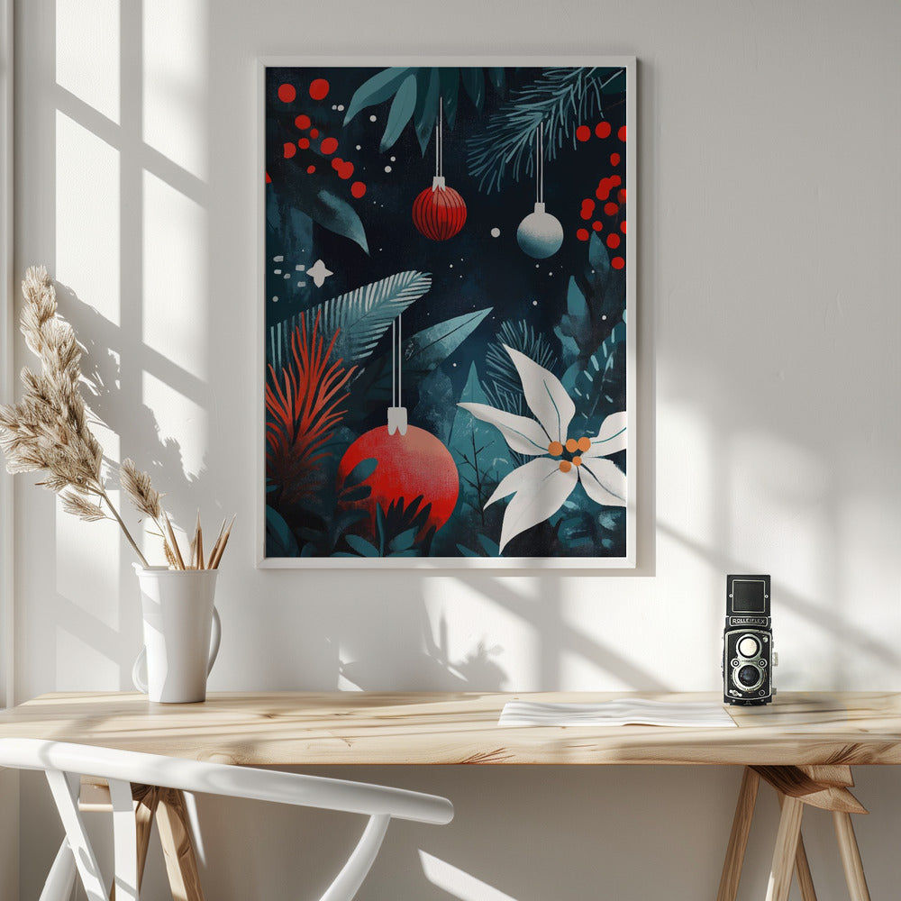 Wall art Christmas Evening Canvas Print