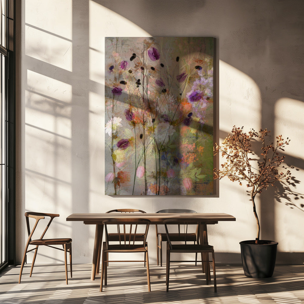 Wall art Painterly flowers