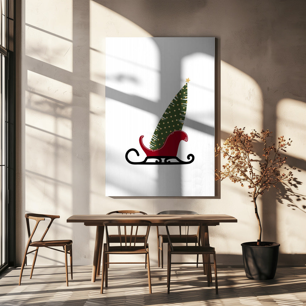 Wall art Let's go (gold)