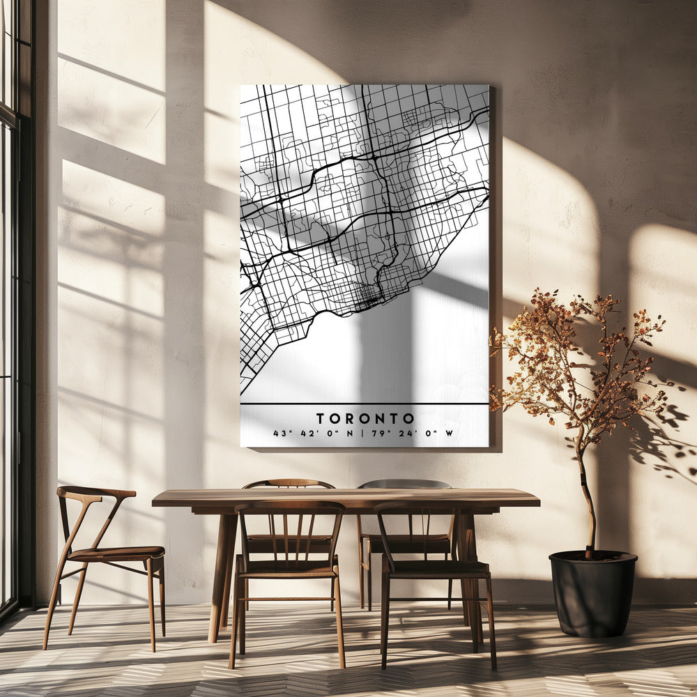 Wall art Black Maps 89 Canvas Wall Art