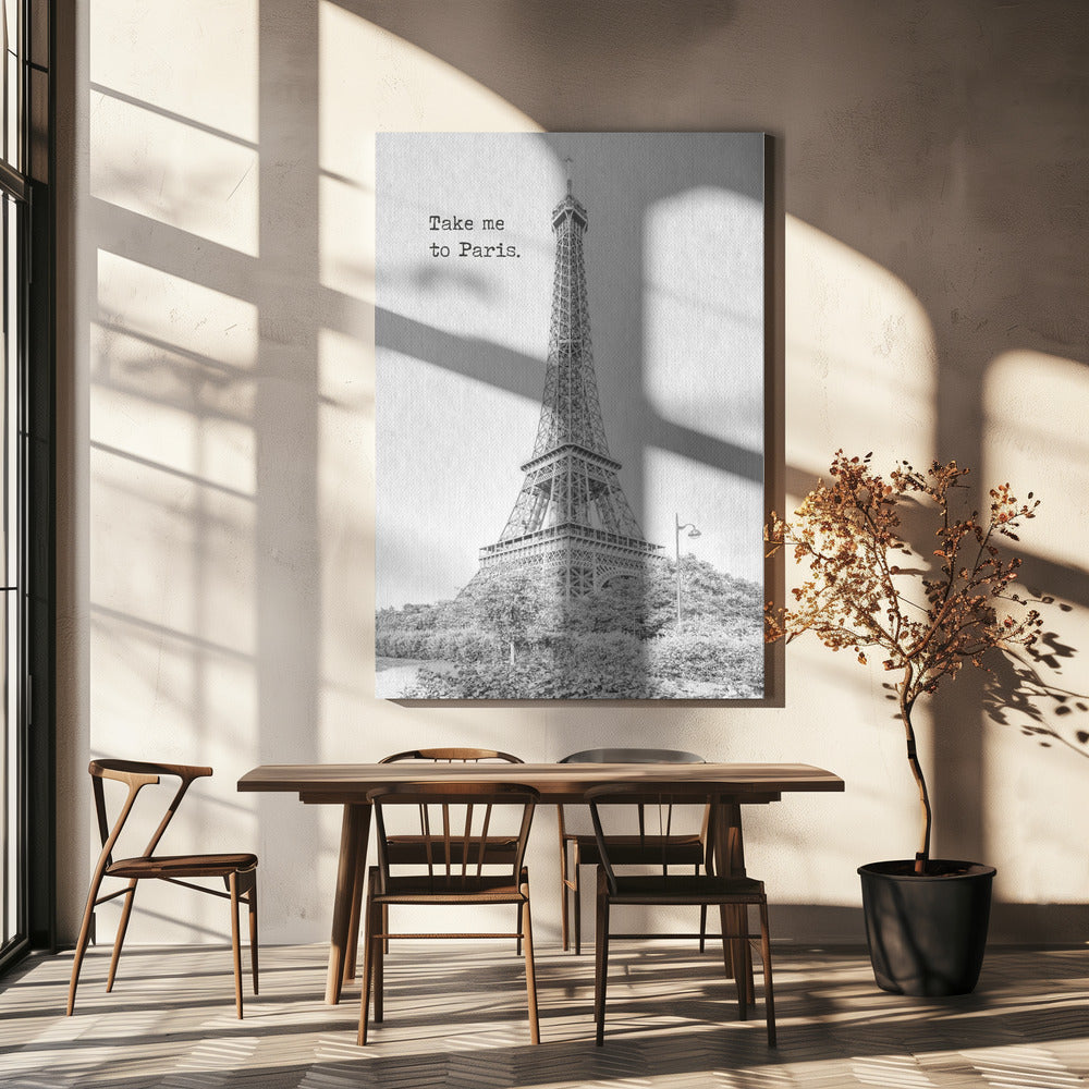 Wall art Take me to Paris