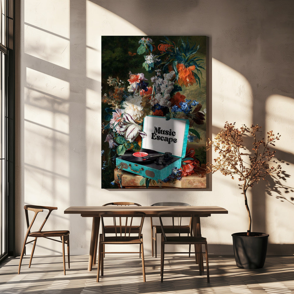 Wall art Music Escape Canvas Print