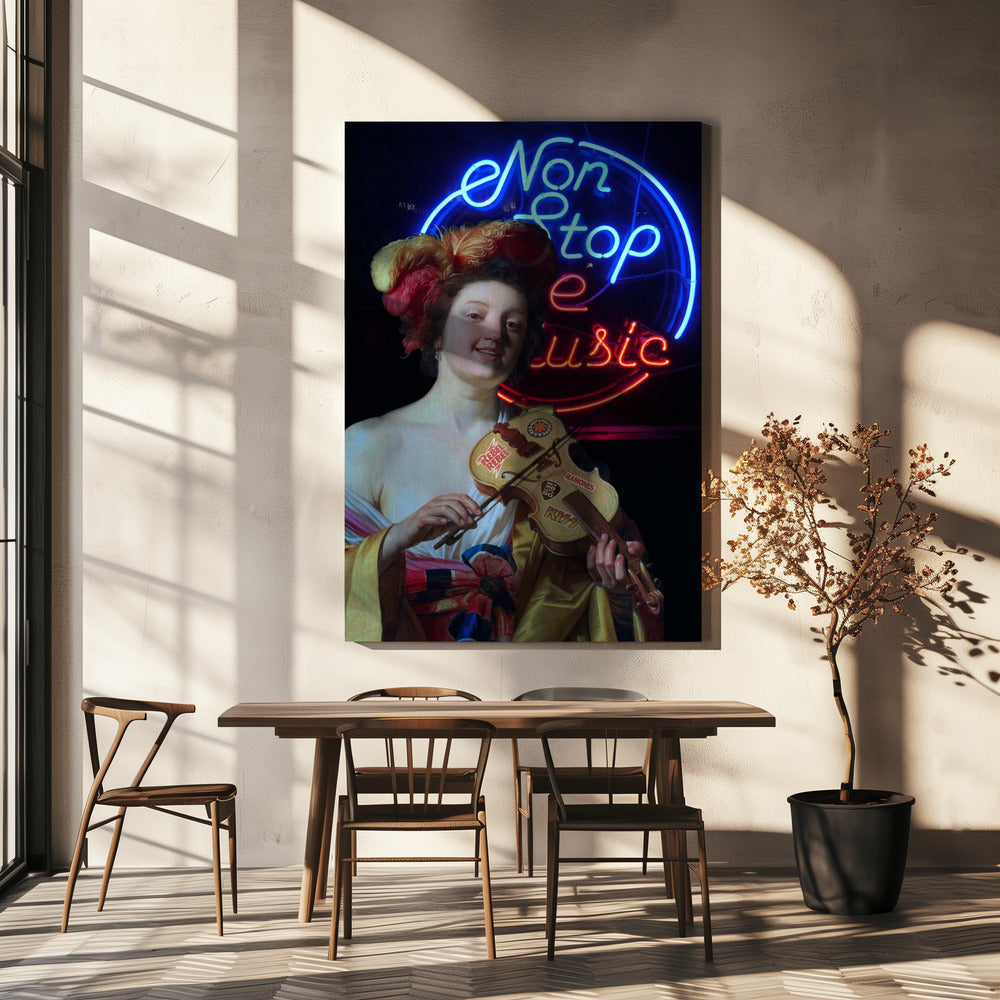 Wall art Non Stop the Music Canvas Print