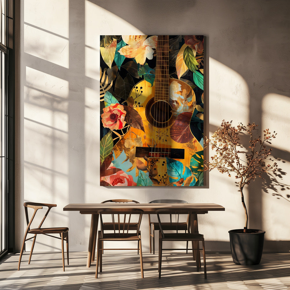 Music Guitar Collage (2) Canvas Print