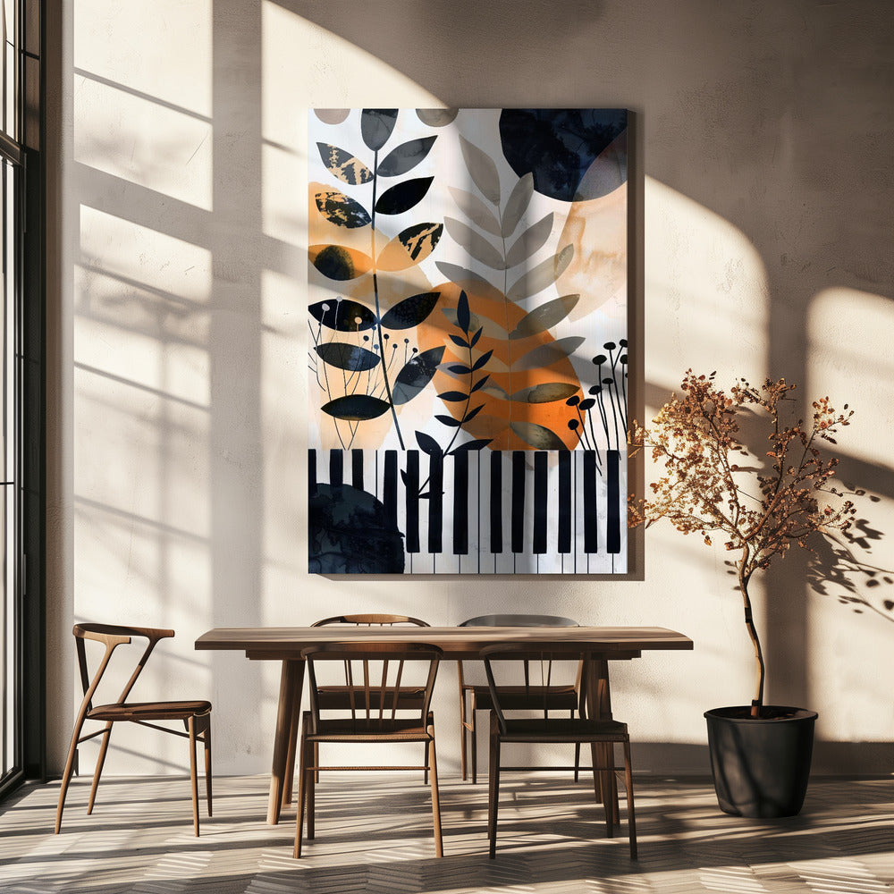 Wall art Muzyka Piano 1 Canvas Print