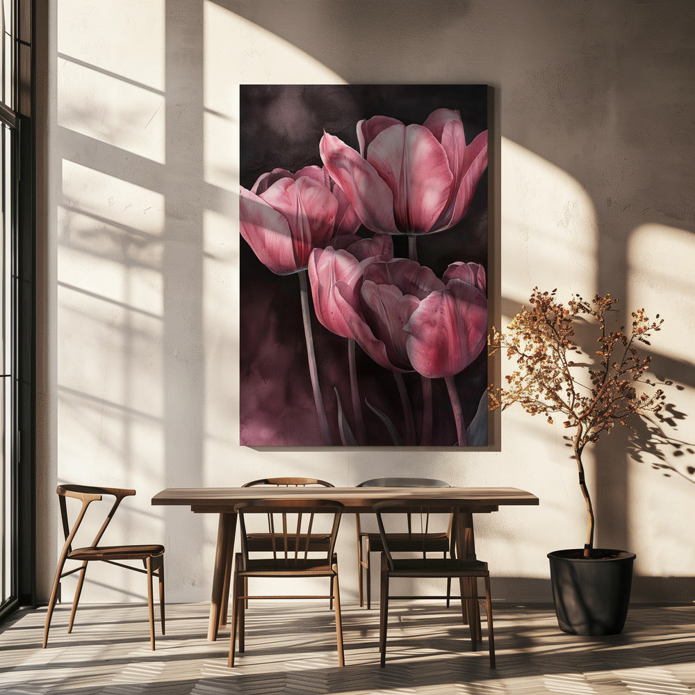 Wall art Purple Tulip 3