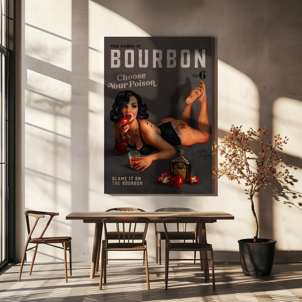 Wall art Babes of Bourbon Vol 6 Choose Your Poison Sexy Pinup