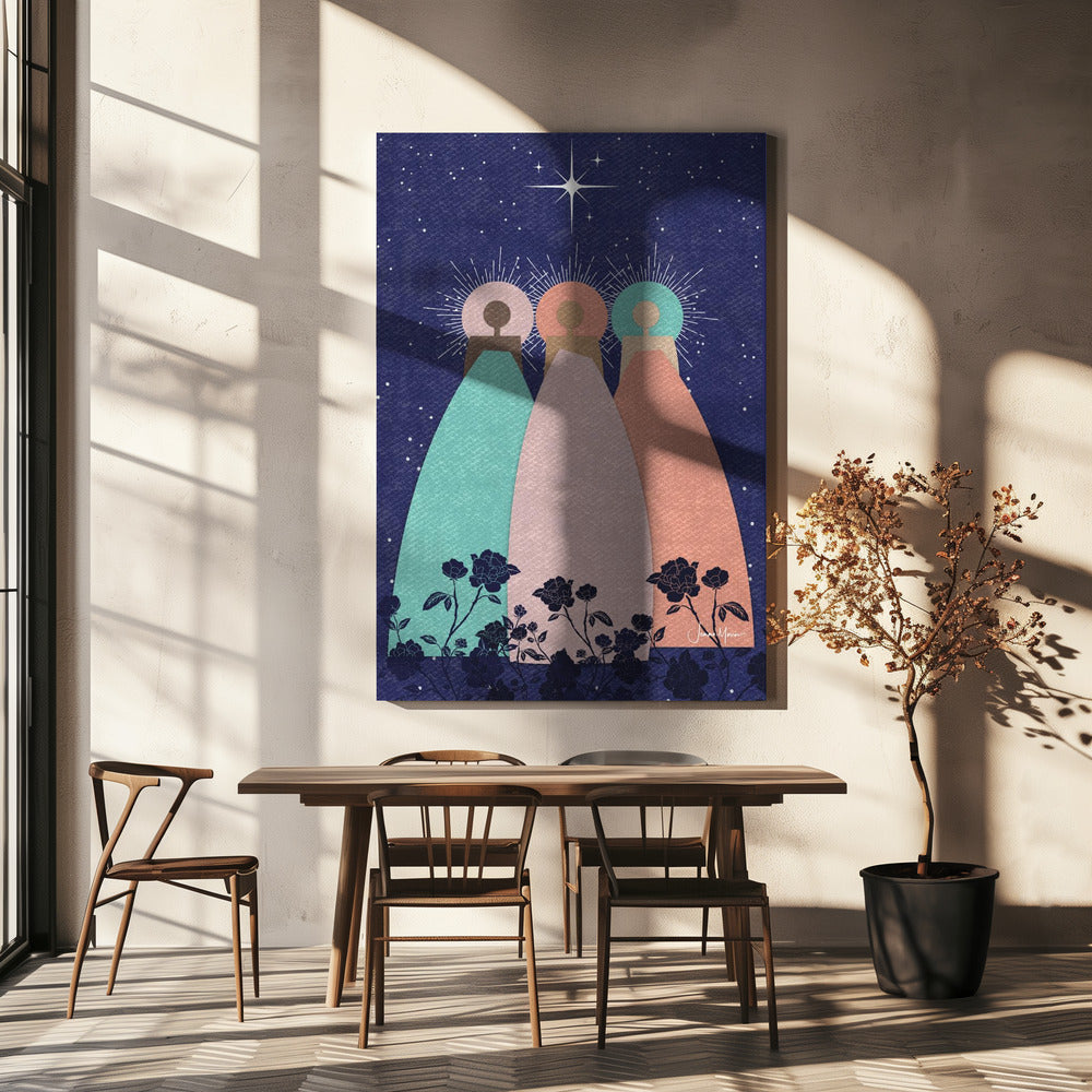Wall art Three Spirit Guides Canvas Print