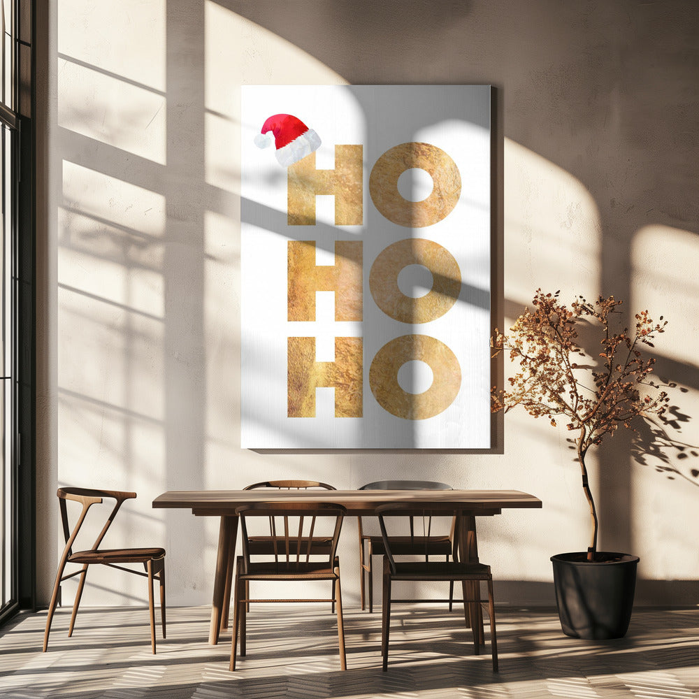 Wall art Hohoho typography Canvas Print