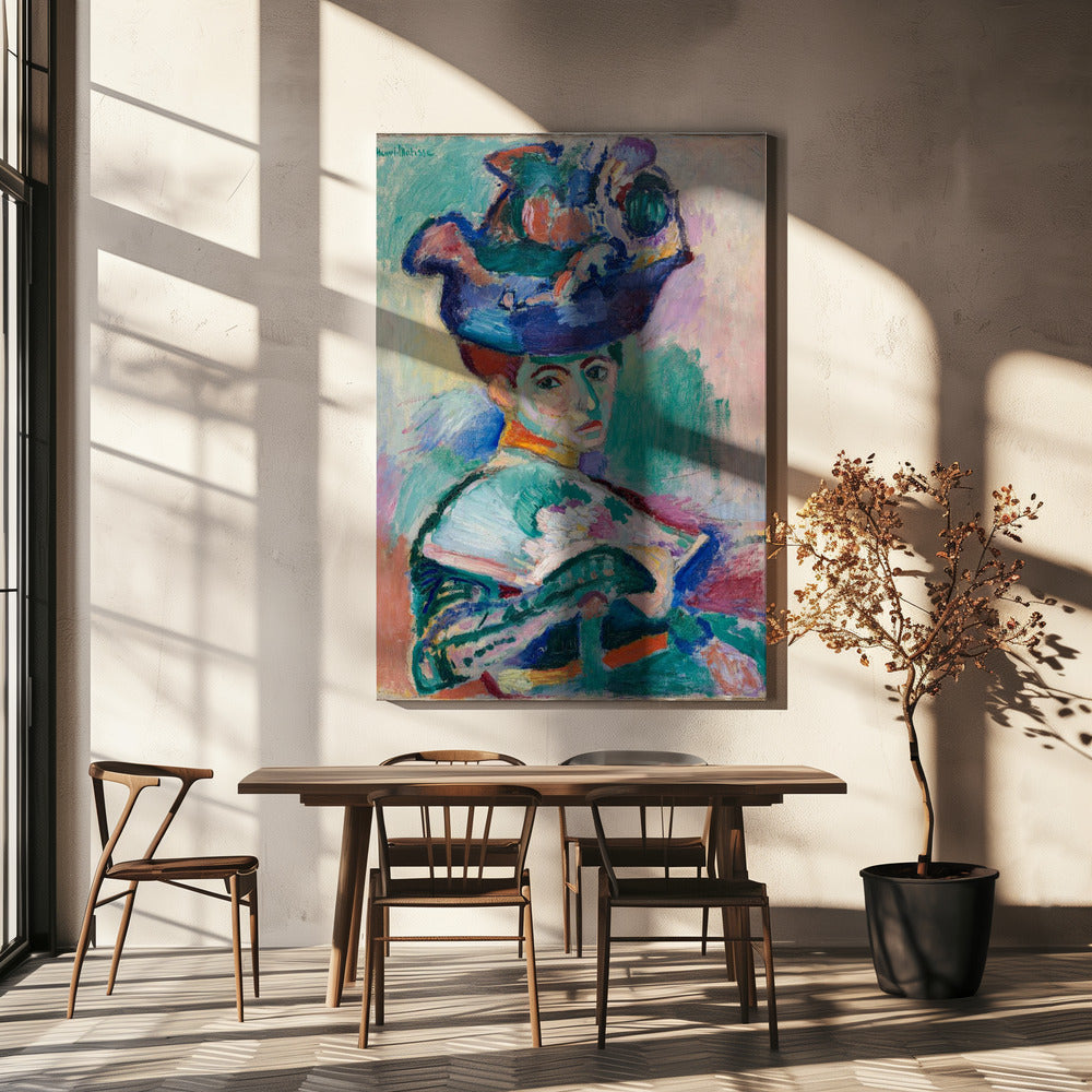 Wall art Woman With Hat