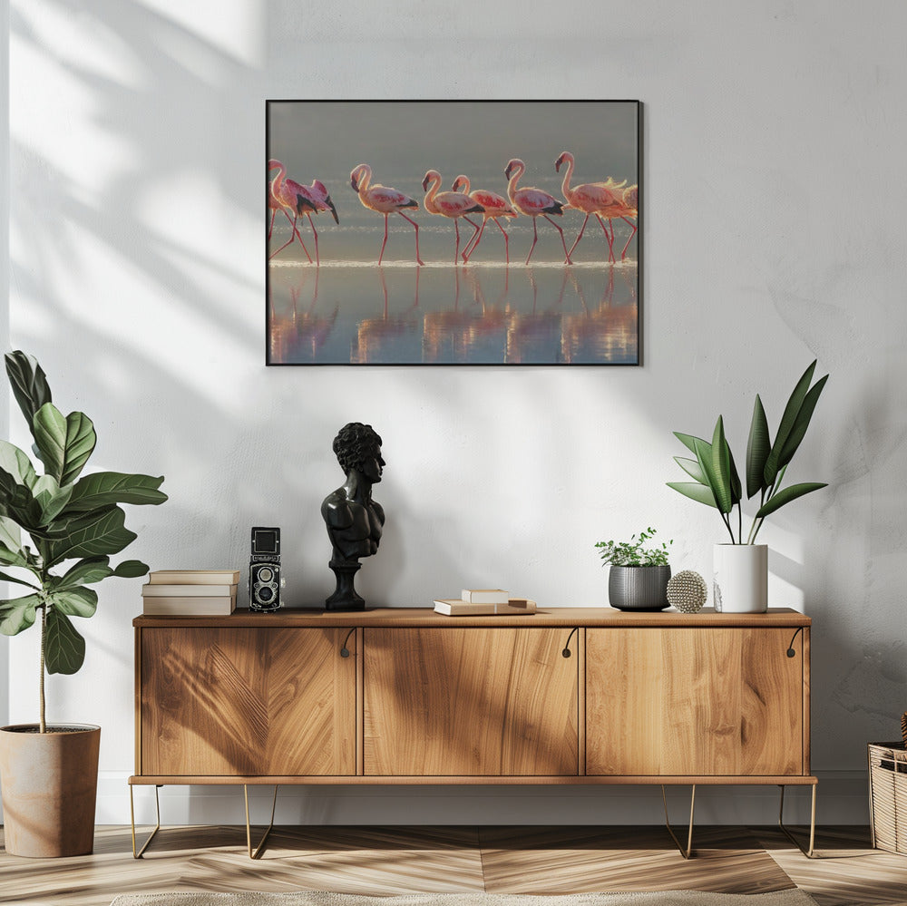 Wall art Flamingo Landscape