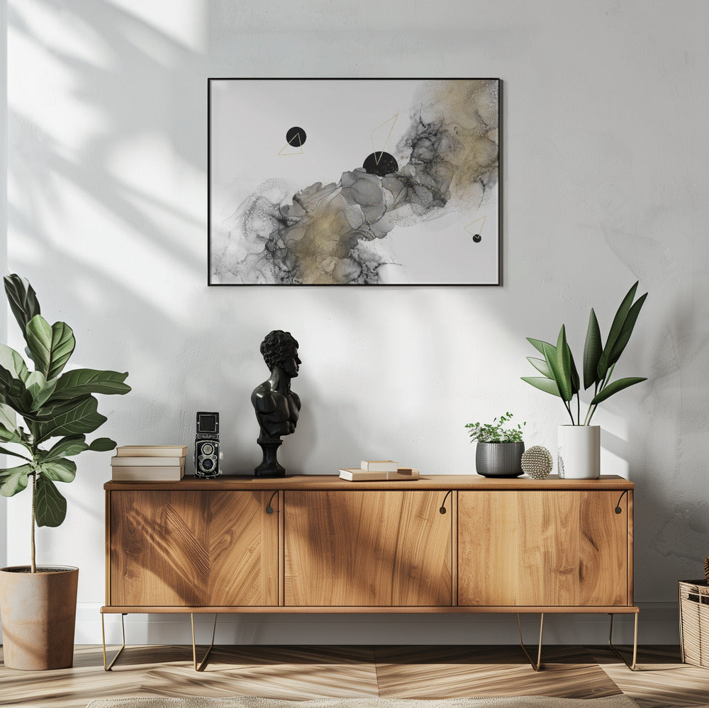 Wall art ALCOHOL INK Galaxy abstract