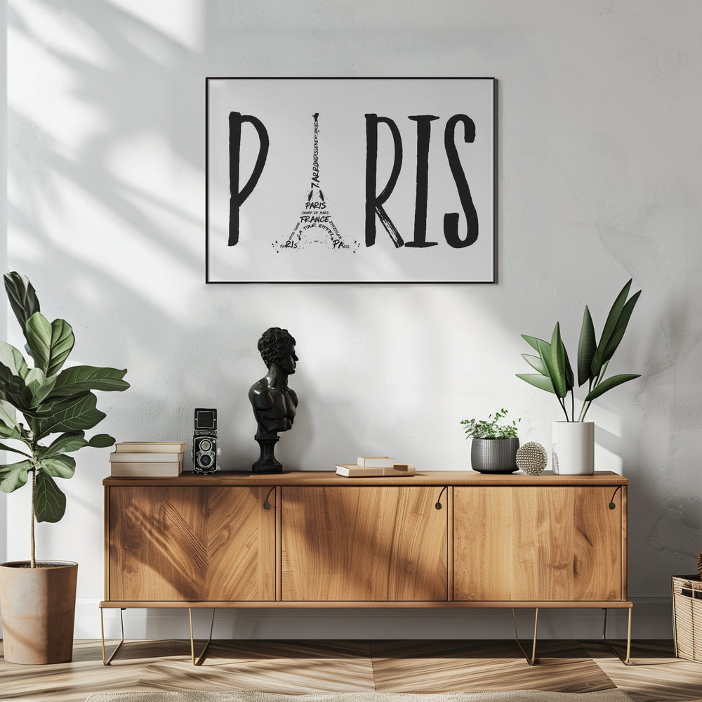 Wall art PARIS Typography