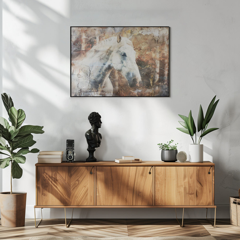 Wall art Horse Animal Vintage Art Illustration Wallart 05