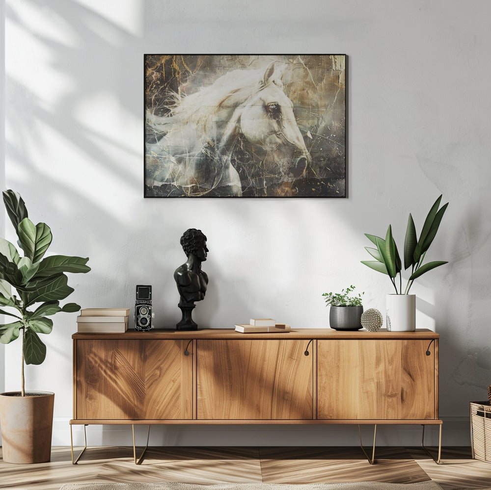 Wall art Horse Animal Vintage Art Illustration Wallart 08