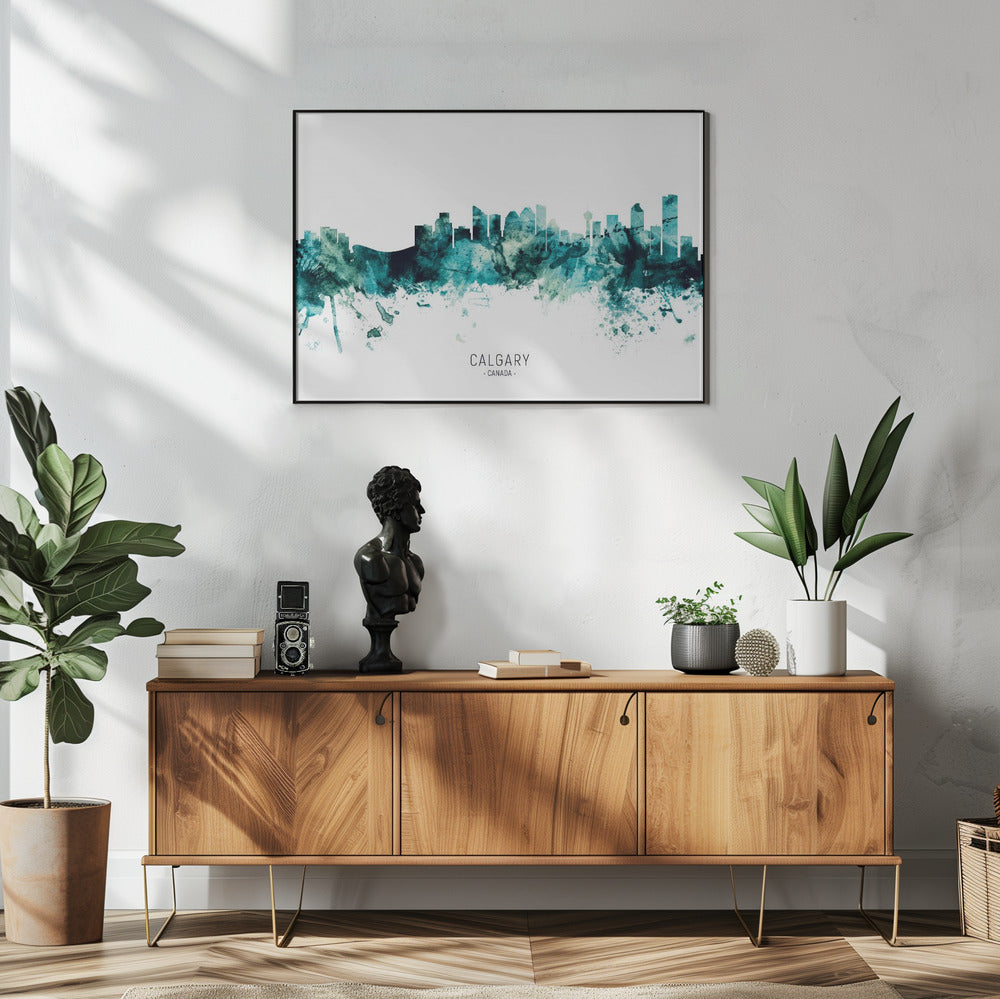 Wall art Calgary Canada Skyline