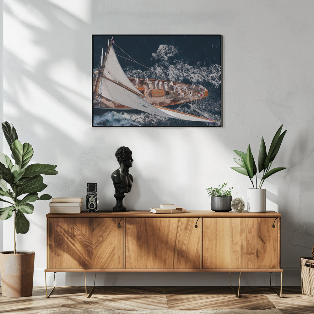 Wall art Above Moonbeam Canvas Print