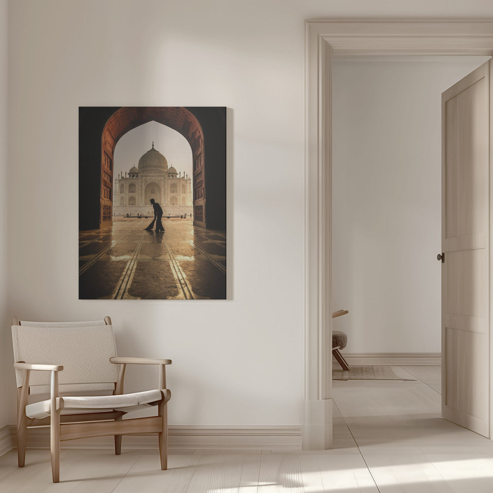 Wall art Taj Mahal cleaner
