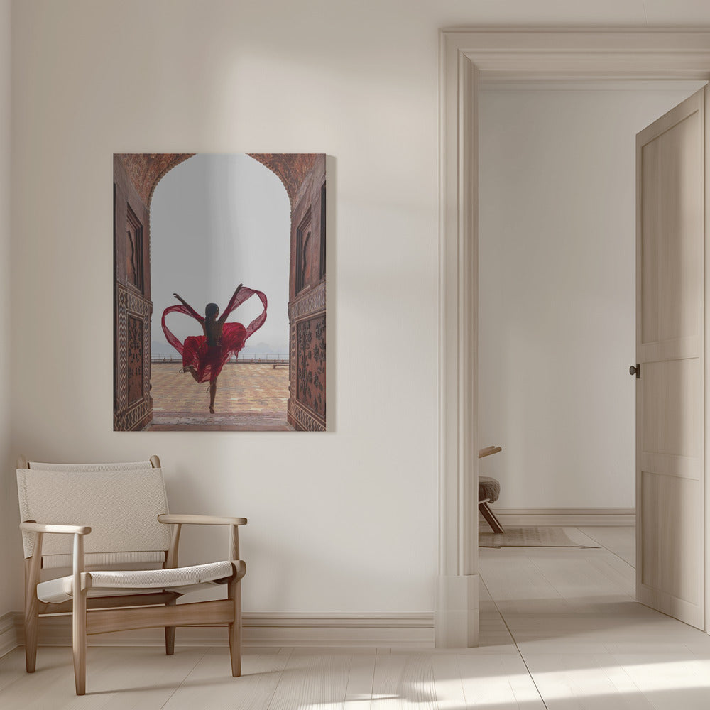 Wall art Taj Mahal's Heart Canvas Print