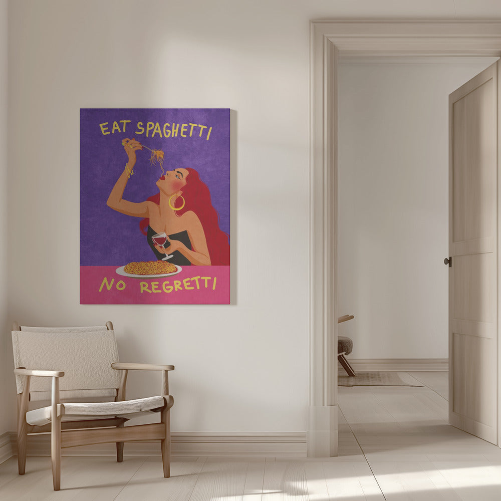 Wall Art Eat spaghetti no regretti