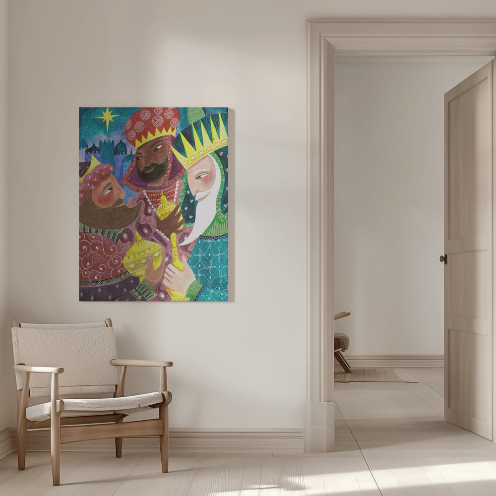 Wall art Three Kings, Three Wise Men Canvas Print