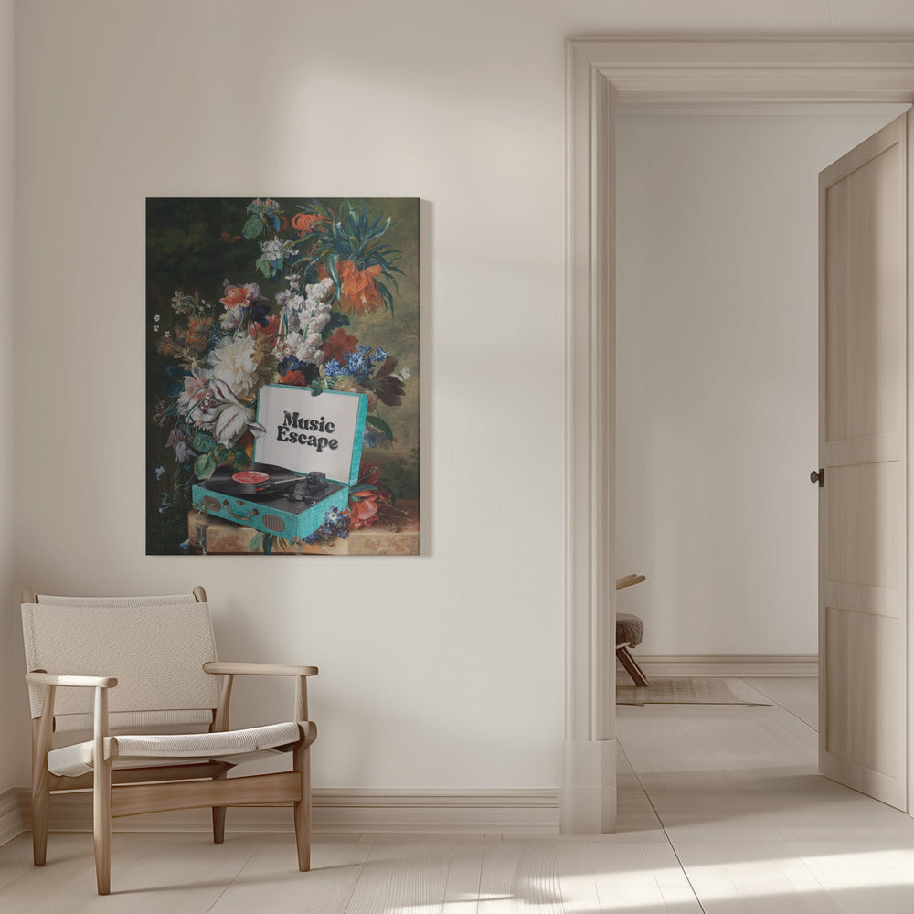Wall art Music Escape Canvas Print