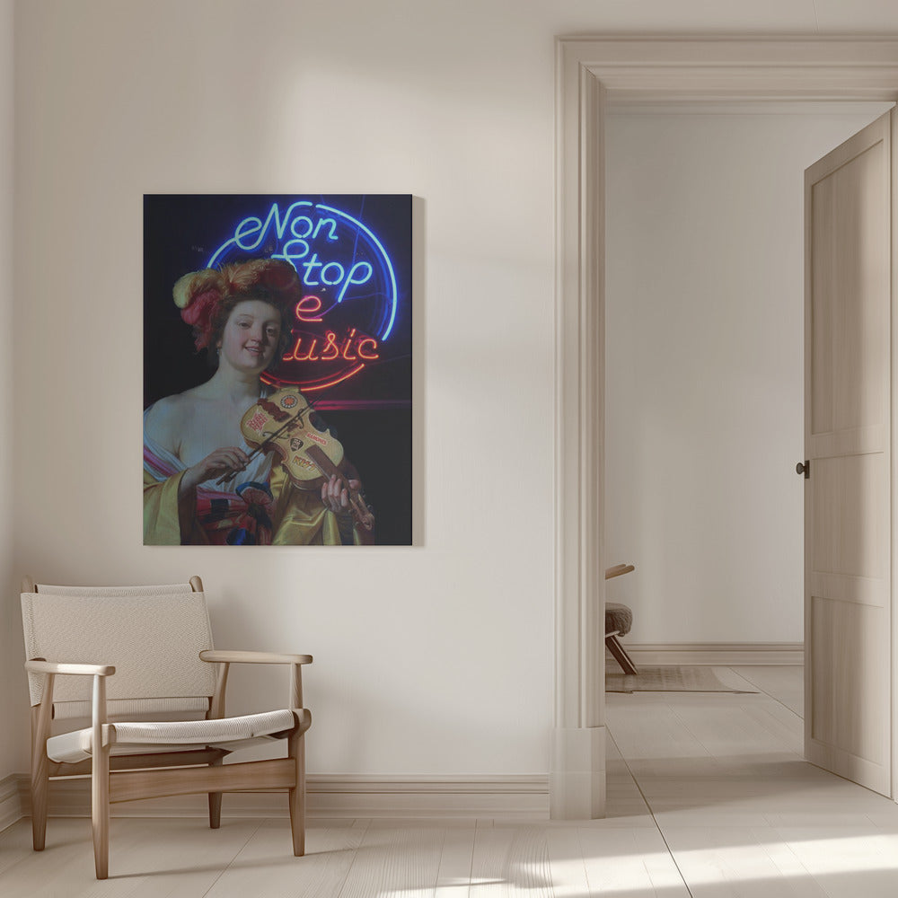 Wall art Non Stop the Music Canvas Print