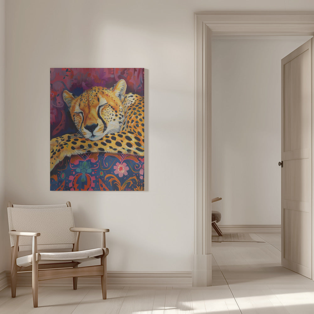 Wall art Resting Cheetah