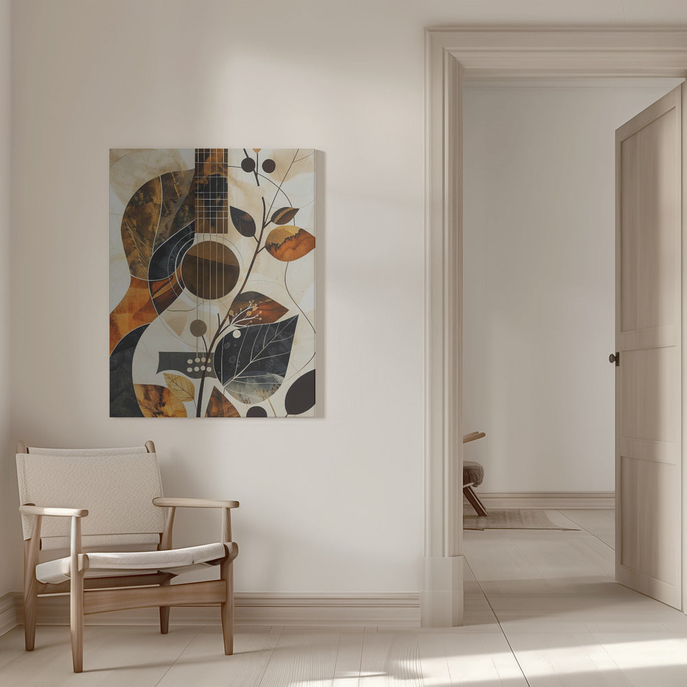 Music Guitar Collage (1) Canvas Print