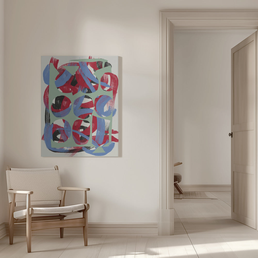 Wall art Dry directional strokes abstract 03