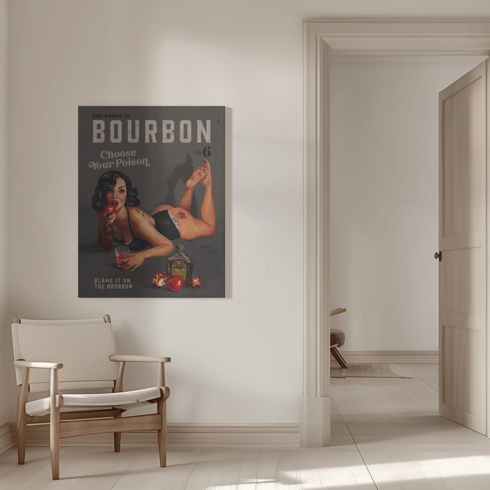 Wall art Babes of Bourbon Vol 6 Choose Your Poison Sexy Pinup