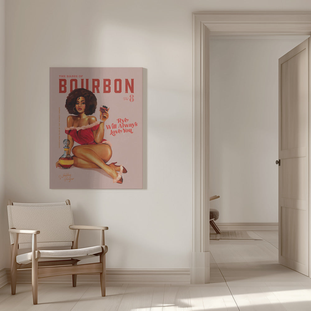 Wall art Babes of Bourbon Vol 8 Vintage Pinup Girl With Afro