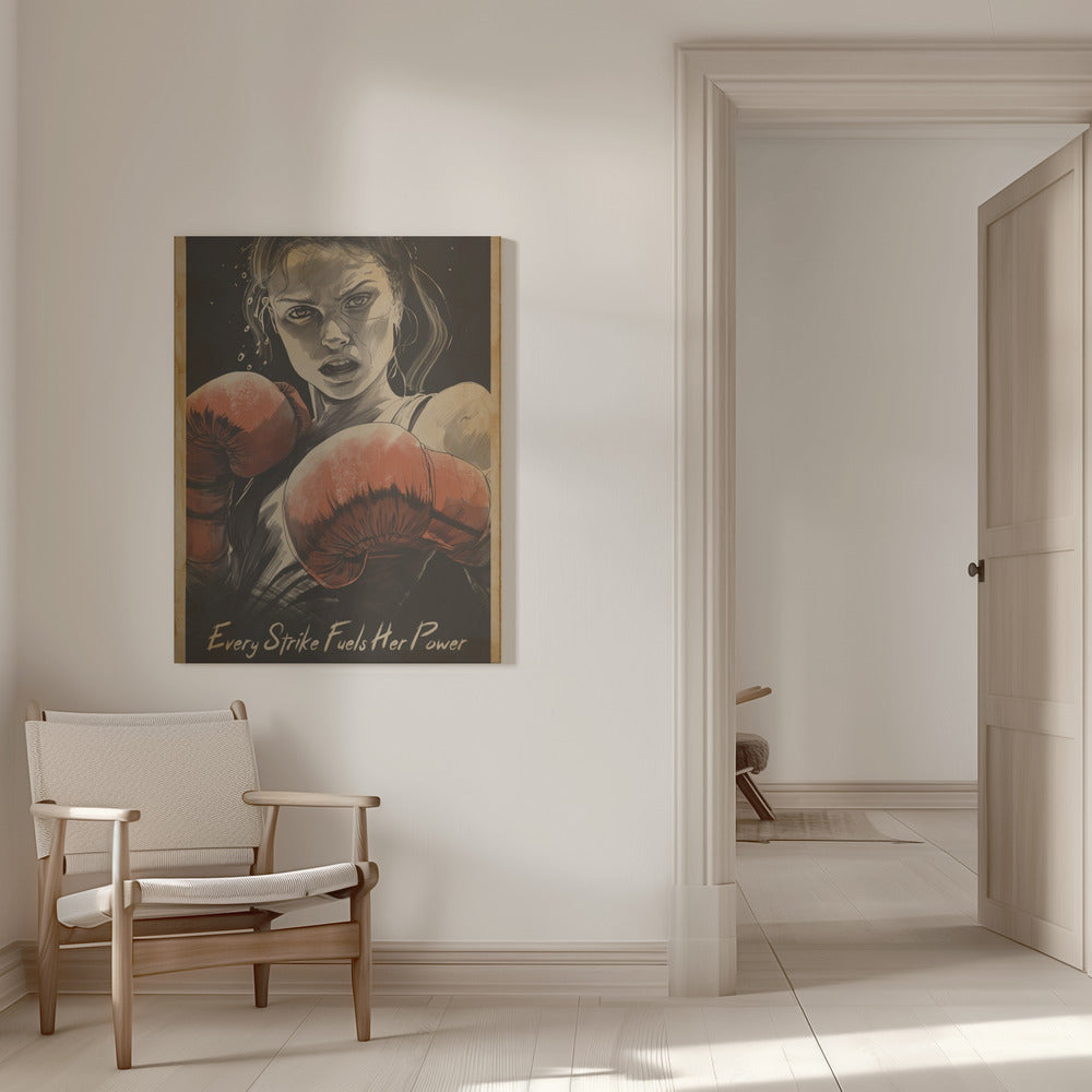 Wall art Every Strike Fuels Her Power