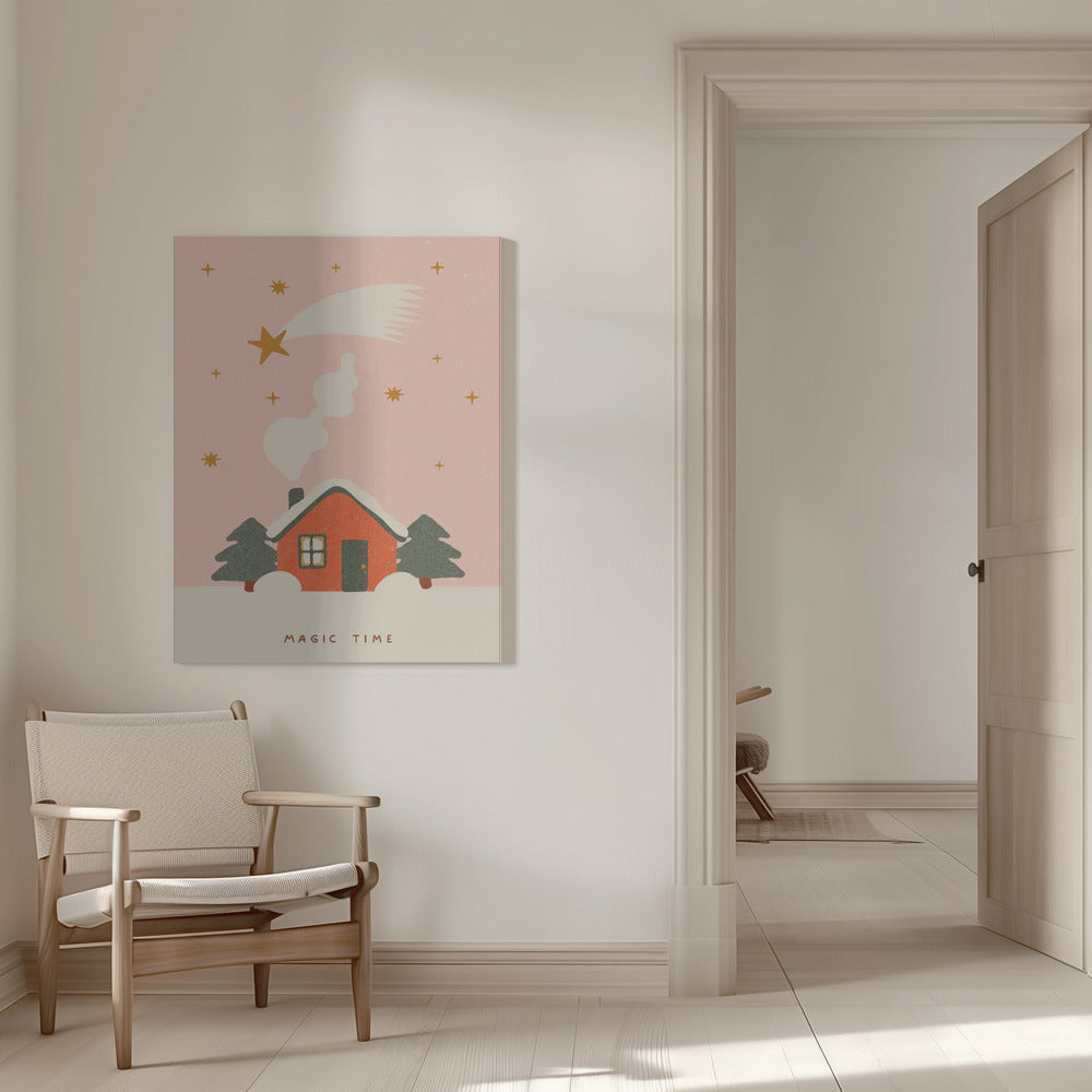 Wall art A magical time at Christmas Canvas Print