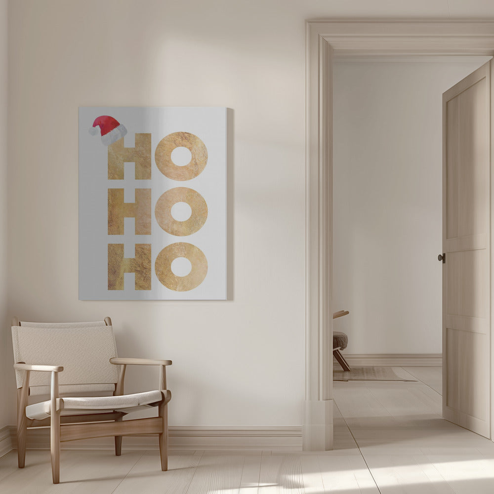 Wall art Hohoho typography Canvas Print