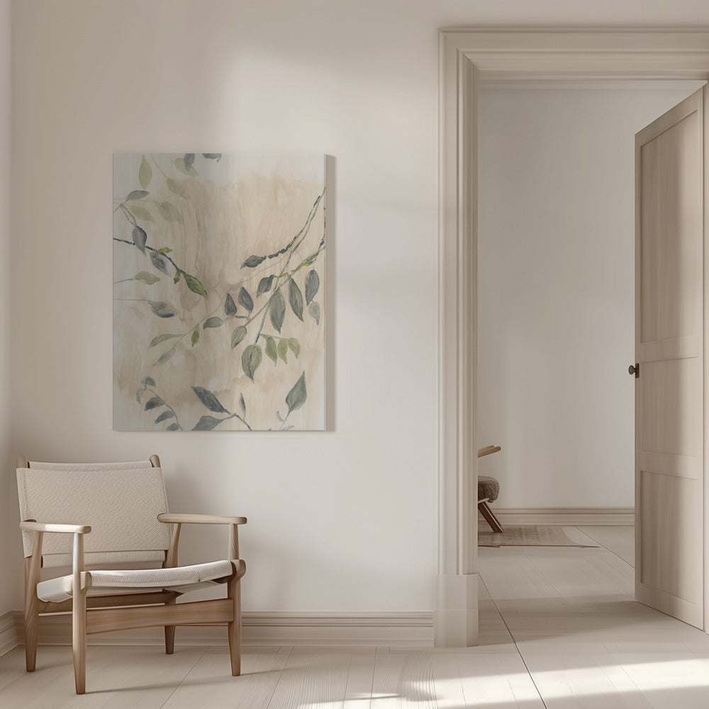 Wall art Colour Washed Leaves No1