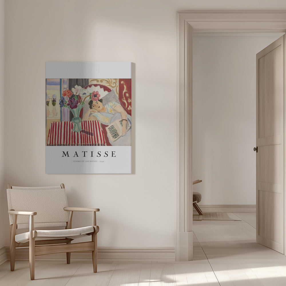 Wall art Femme Et Anémones