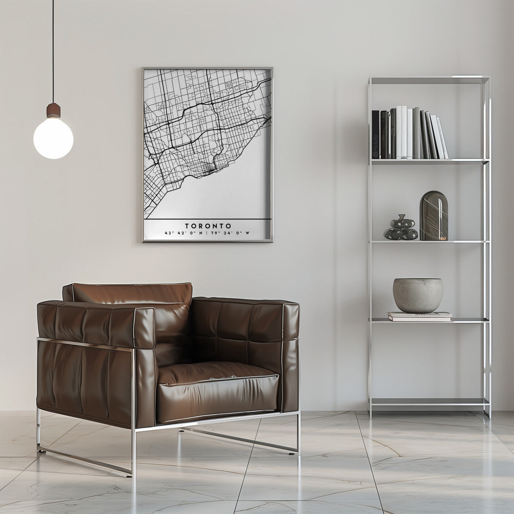 Wall art Black Maps 89 Canvas Wall Art
