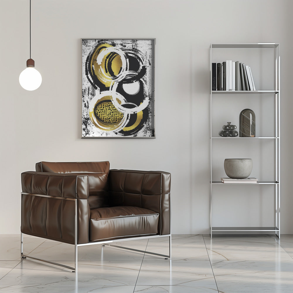 Wall art Abstract Painting No. 2 | gold