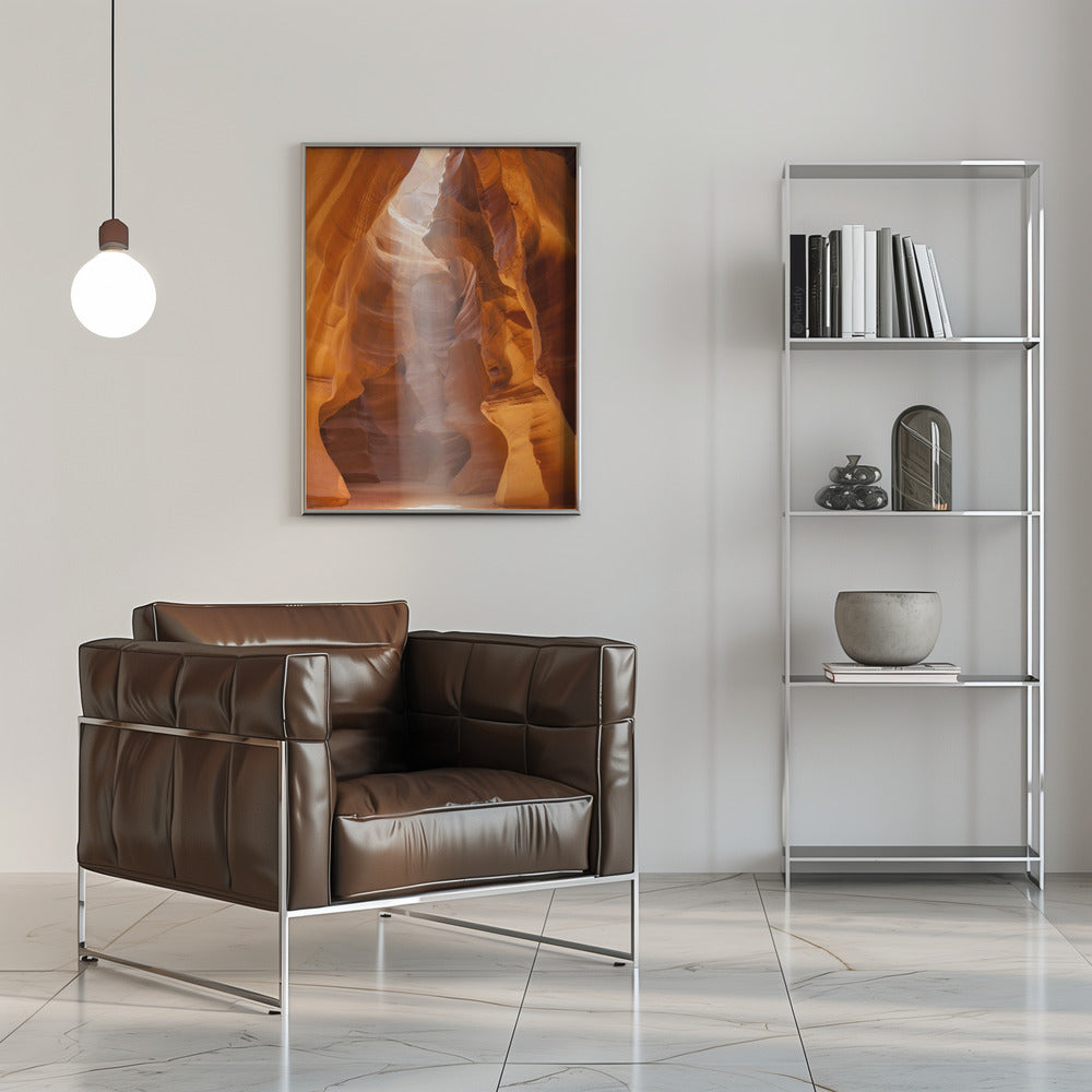 Wall art ANTELOPE CANYON Unique Lightbeam