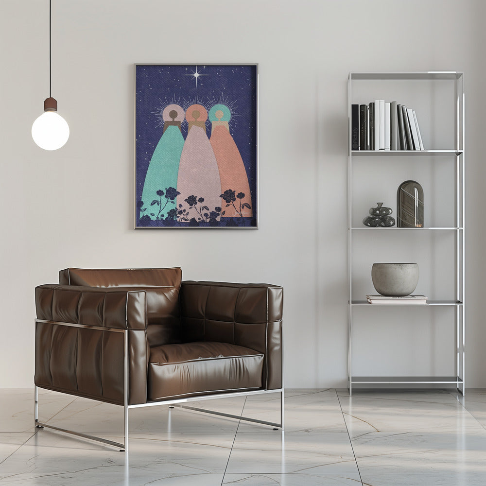 Wall art Three Spirit Guides Canvas Print