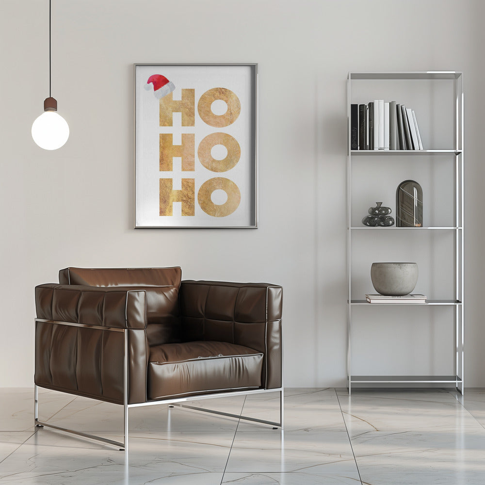 Wall art Hohoho typography Canvas Print